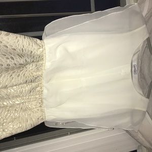 White & Gold dress